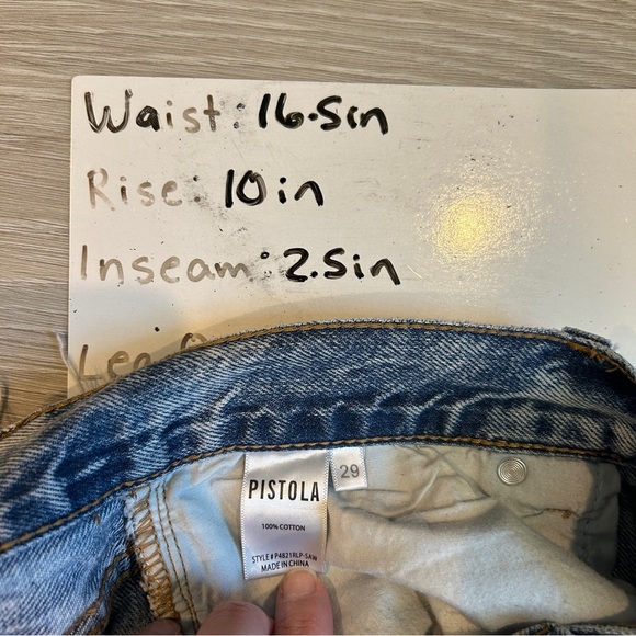 Pistola Women’s Light Wash Distressed Jean Short - 29 - Picture 5 of 5